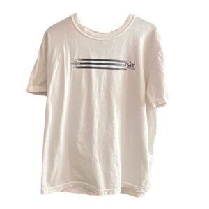 Adidas Youth Short Sleeve Logo T-Shirt-White-Size XL-GUC